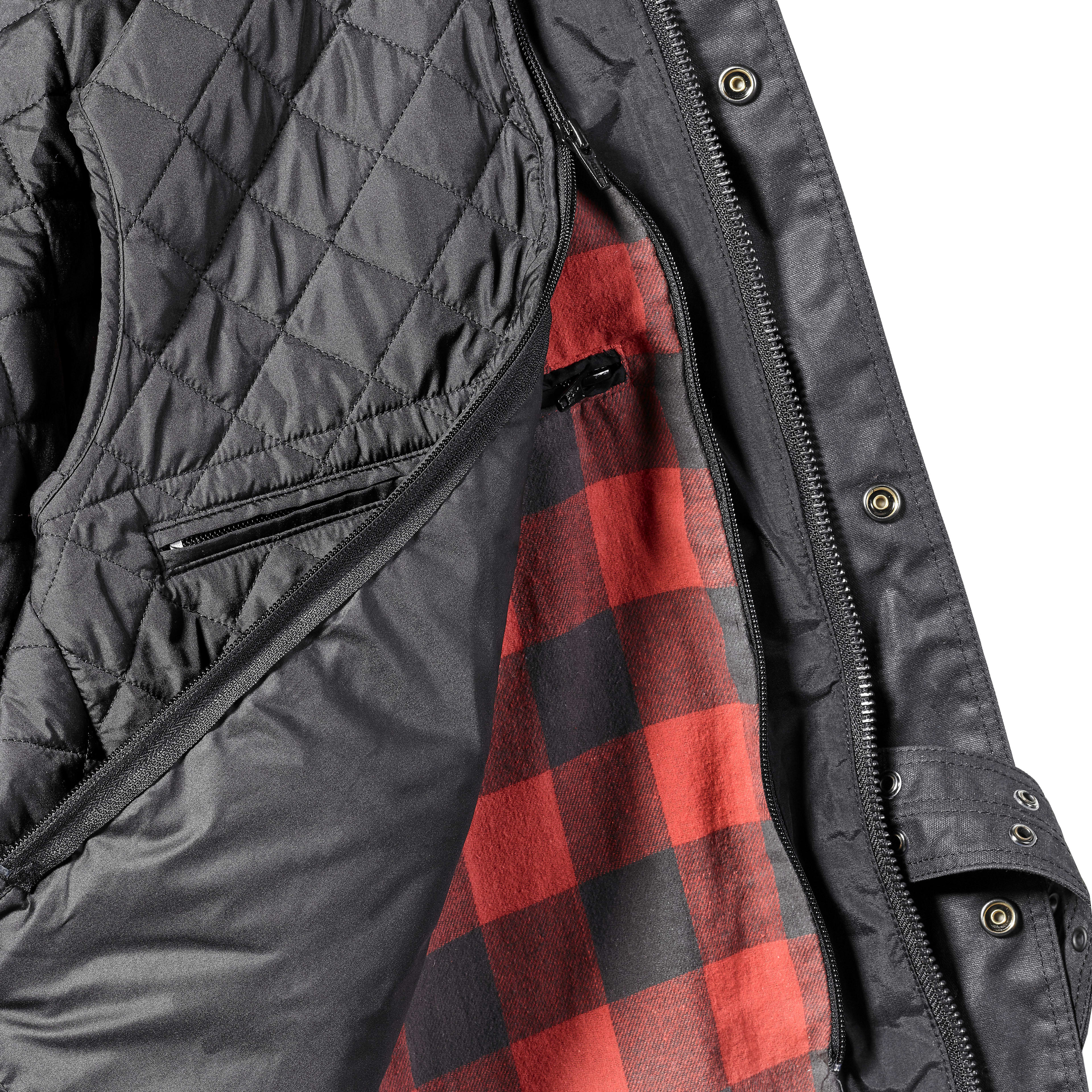 Beck Wax Cotton Black Jacket | Motorcycle Clothing